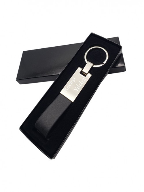 Kişiye Özel Metal Ve Deri Anahtarlık