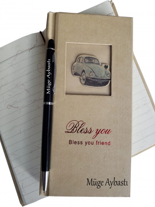 Kişiye Özel Vosvos Tasarımlı Defter Ve Tükenmez Kalem