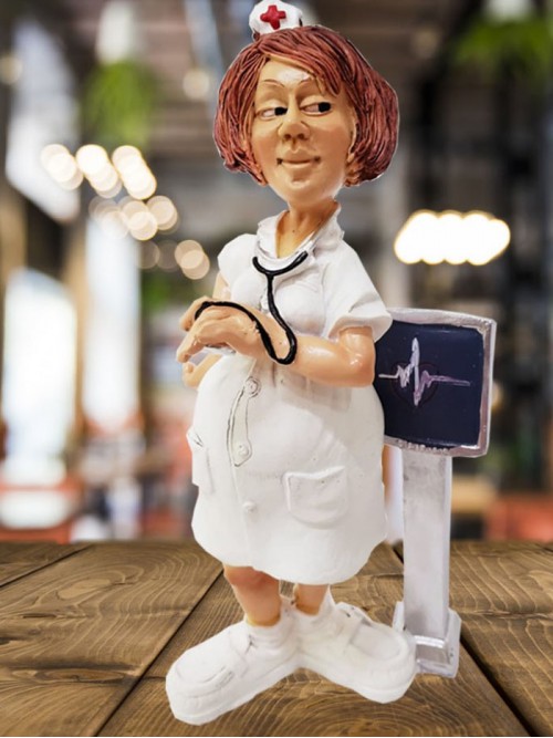 Dekoratif Bayan Hemşire Biblosu