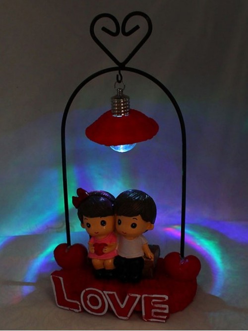 Love Yazılı Işıklı Romantik Sevgili Biblosu