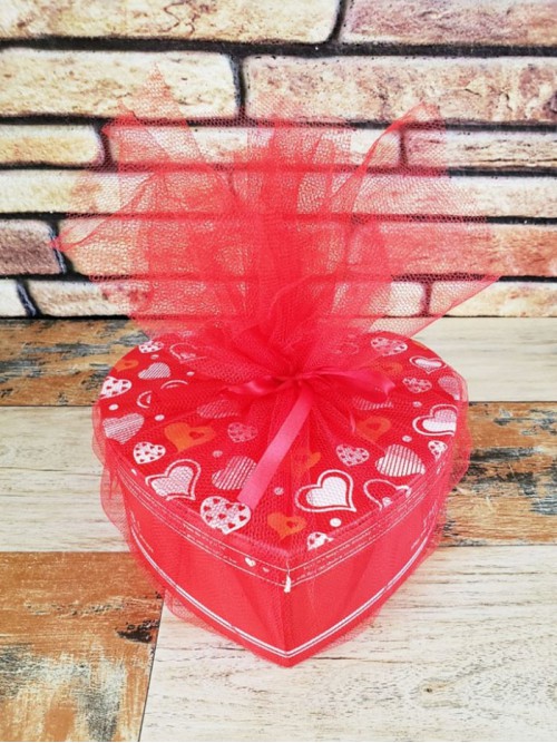 Kalp Kutuda Sevgili Çift Aşk Kutusu