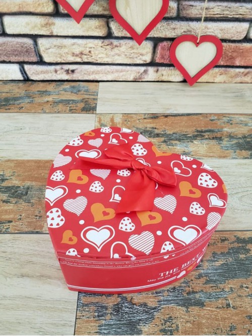 Kalp Kutuda Sevgili Çift Aşk Kutusu