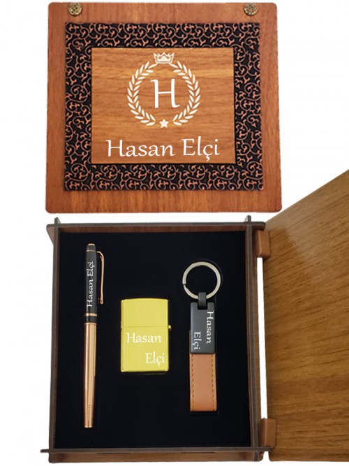 Kişiye Özel Deri Ve Metal Aksesuar Seti