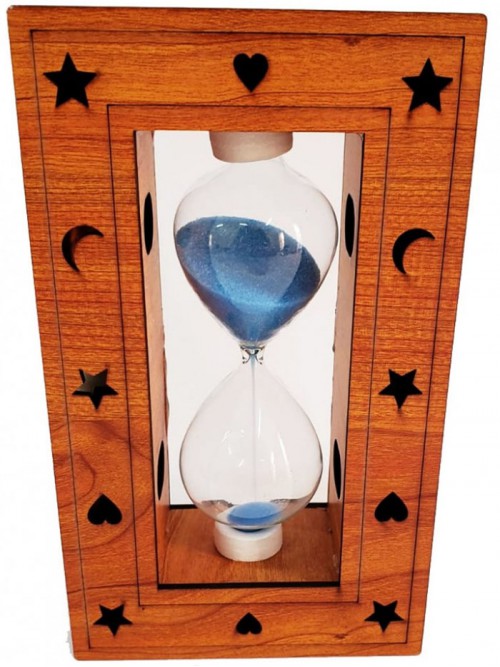 Ahşap Korumalı Renkli Kum Saati