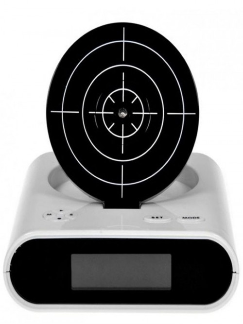 Alarmlı Silah Şeklinde Saat Gun Alarm Clock
