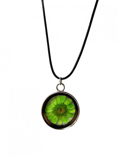 Canlı Çiçek Kolye Papatya