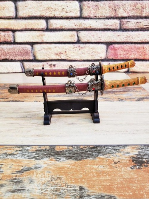 Dekoratif İkili Samuray Zarf Açacağı