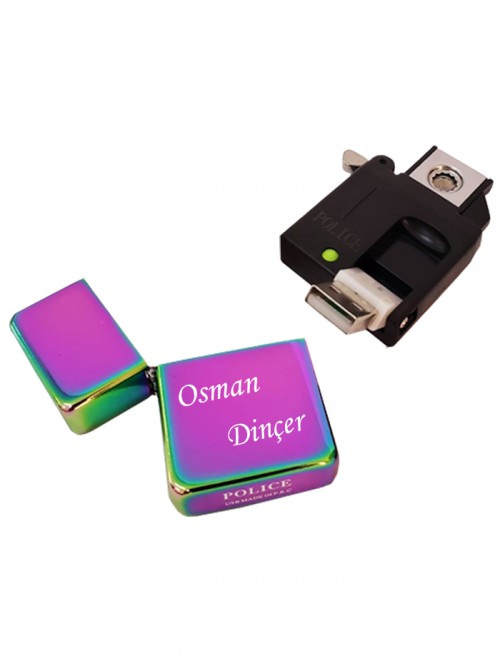 Elektrikli Zippo Görünümlü Renkli Metal Çakmak