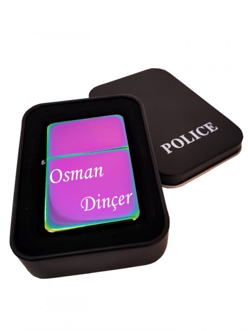 Elektrikli Zippo Görünümlü Renkli Metal Çakmak