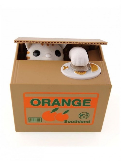 Hırsız Para Çalan Kedi Kumbara 