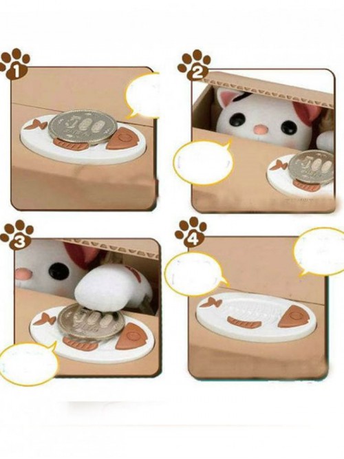 Hırsız Para Çalan Kedi Kumbara 