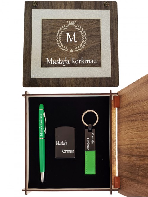 İsme Özel Dokunmatik Kalem Çakmak Ve Anahtarlık