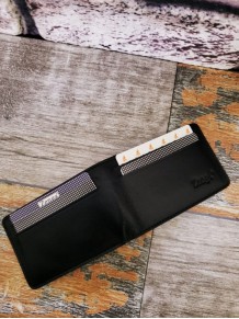 İsme Özel Siyah Deri Cüzdan Kartlık İsme Özel Siyah Deri Cüzdan Kartlık