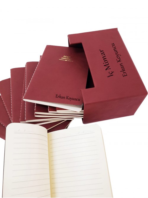 Kişiye Özel 12 Aylık Deri Ajanda Seti