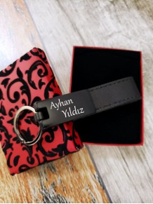 Kişiye Özel Mat Siyah Anahtarlık