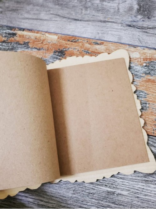 Kişiye Özel Seni Seviyorum Yazılı Ahşap Defter