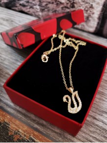 Kuğu Tasarımlı Zirkon Taşlı Kolye