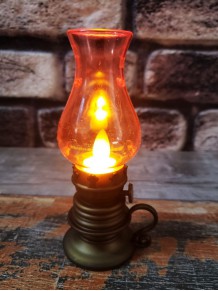 Mini Led Işıklı Dekoratif Nostaljik Gaz Lambası