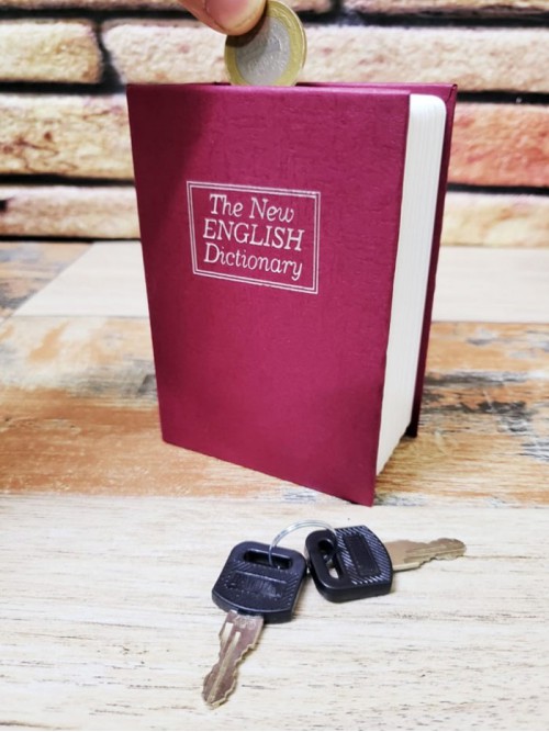 Mini Kitap Şeklinde Kasa Kumbara