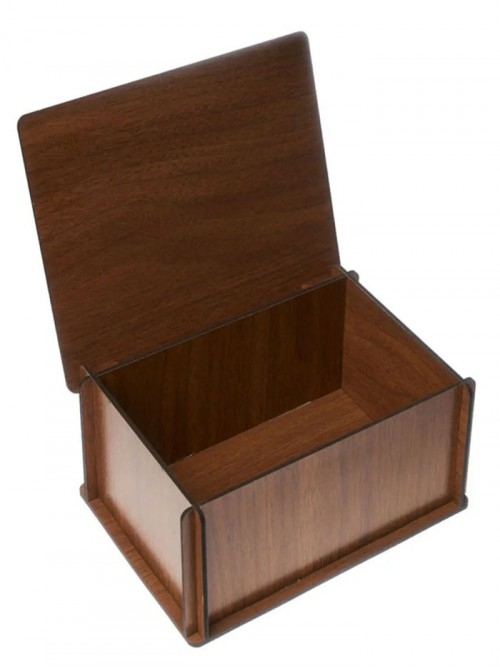 Mutlu Aile Temalı Baskılı Ahşap Kutu