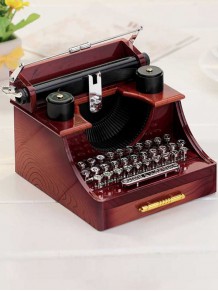 Nostaljik Daktilo Tasarımlı Müzik Kutusu