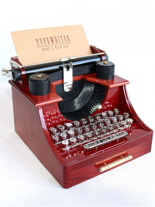 Nostaljik Daktilo Tasarımlı Müzik Kutusu