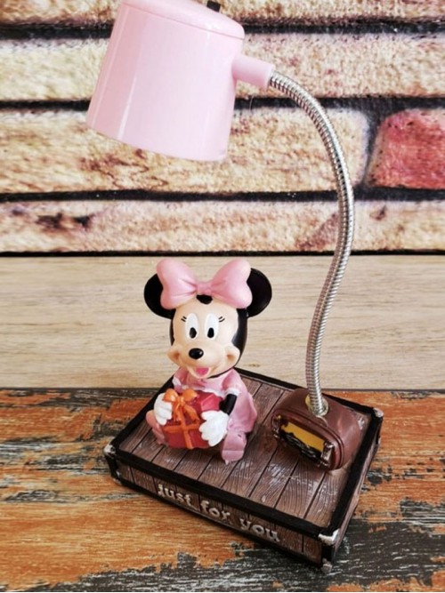 Sevimli Mickey Ve Minnie Mouse Dekoratif Masa Lambası
