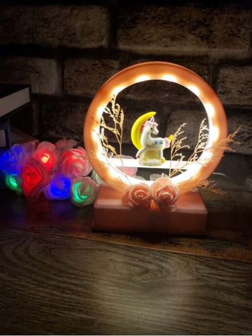 Unicornlu Dekoratif Gece Lambası