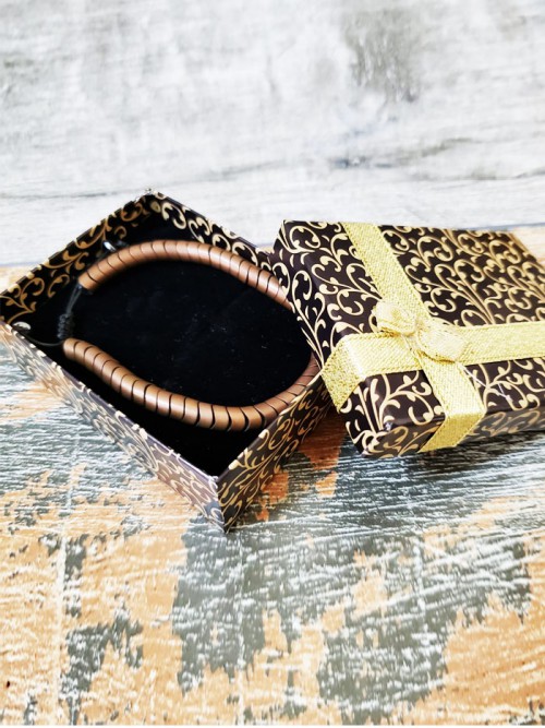 Yılan Tasarım Hematit Gold Renk Doğaltaş Bileklik