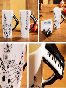 Piyano Kulplu Kupa Bardak