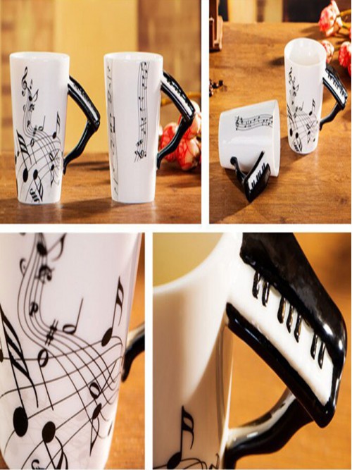 Piyano Kulplu Kupa Bardak