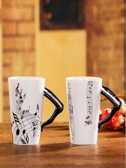 Piyano Kulplu Kupa Bardak