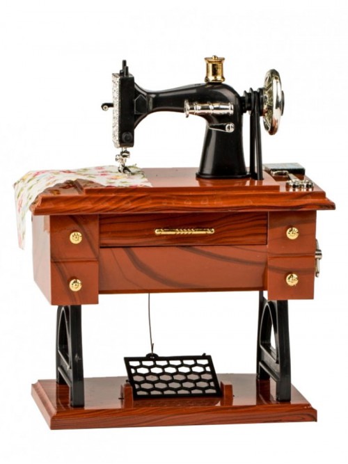 Dikiş Makinesi Tasarımlı Müzik Kutusu