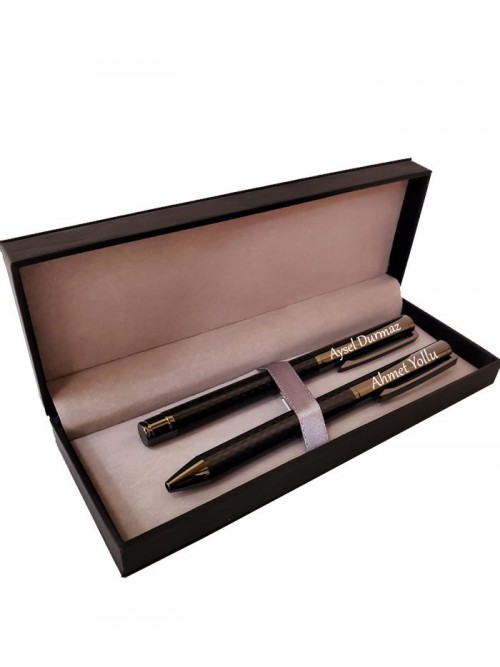 İsme Özel 2'li Kalem Özel Kutuda
