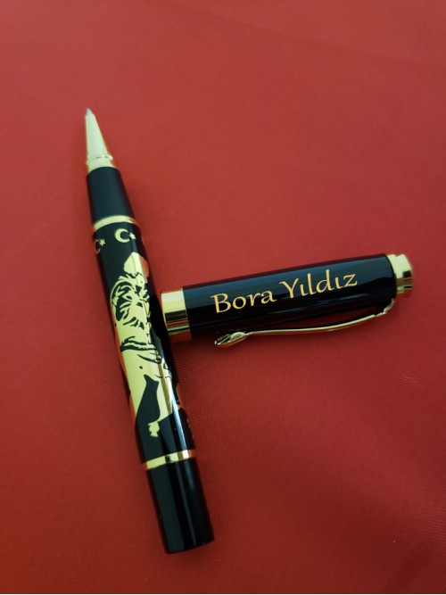 Kişiye Özel Kemal Atatürk Kabartmalı Roller Kalem Kişiye Özel Kemal Atatürk Kabartmalı Roller Kalem
