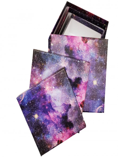 Uzay Motifli Tasarım Hediye Kutusu